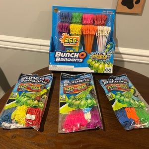 Kids Bunch of Balloons - 265 colored set plus 3 packs of 100